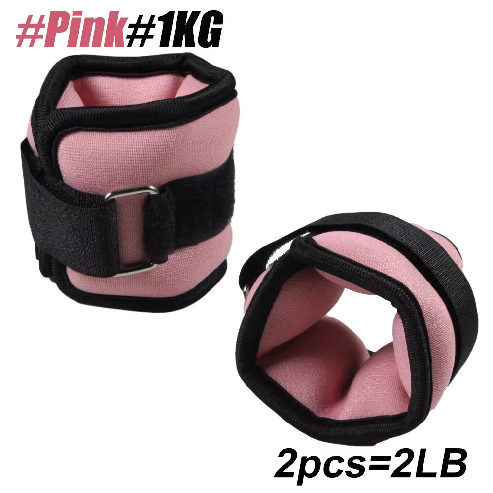 Adjustable Ankle & Wrist Weights – Neoprene Straps for Workouts, Cardio & Rehab (0.5kg/1kg Pair)