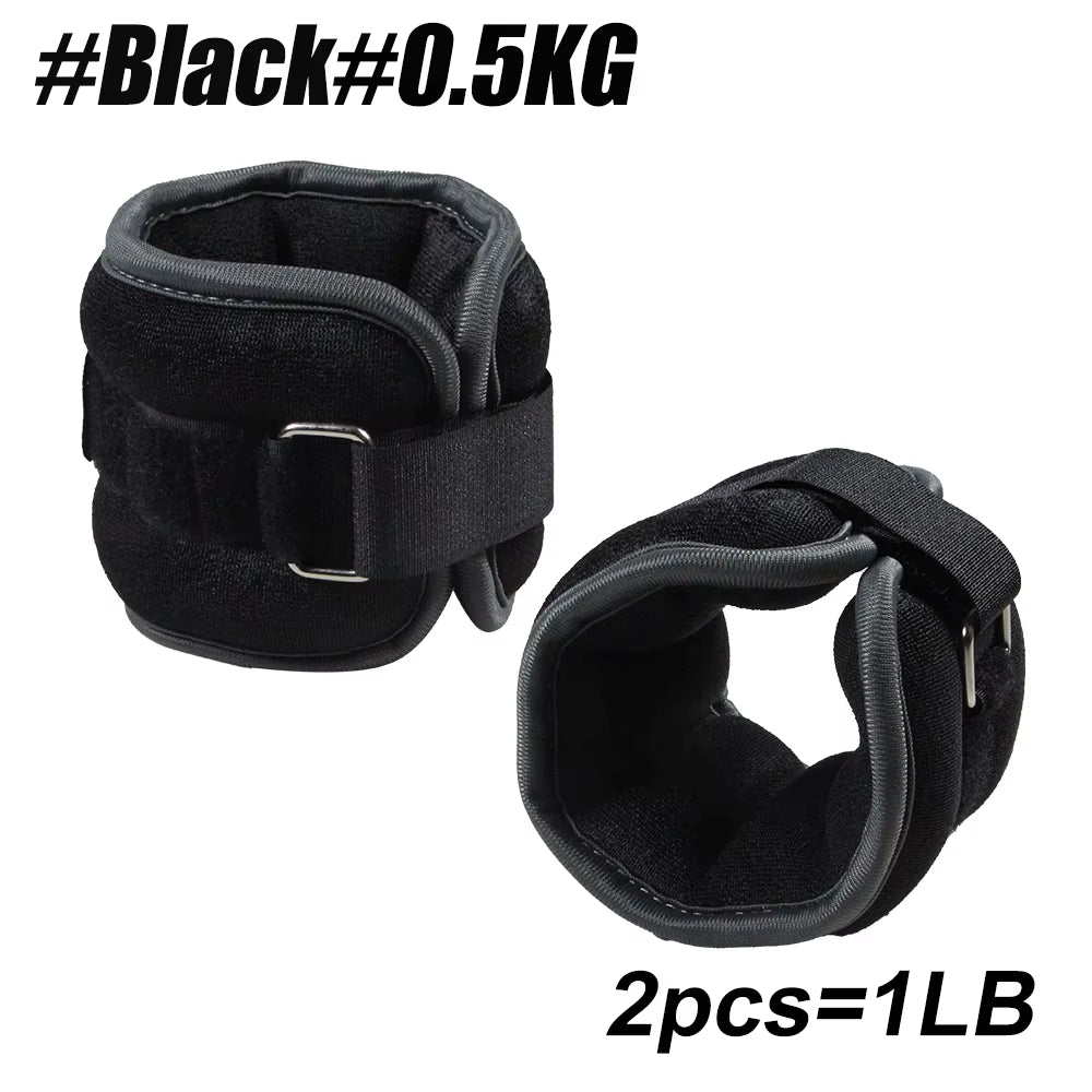 Adjustable Ankle & Wrist Weights – Neoprene Straps for Workouts, Cardio & Rehab (0.5kg/1kg Pair)