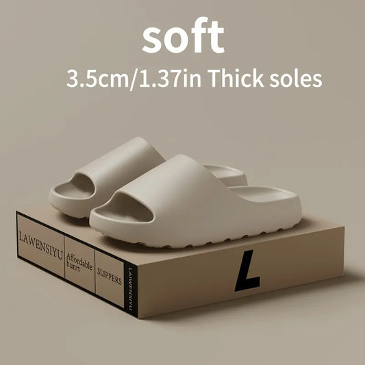 Cloud Slides That Feel Like Pillows – Unisex Soft Comfort Slides
