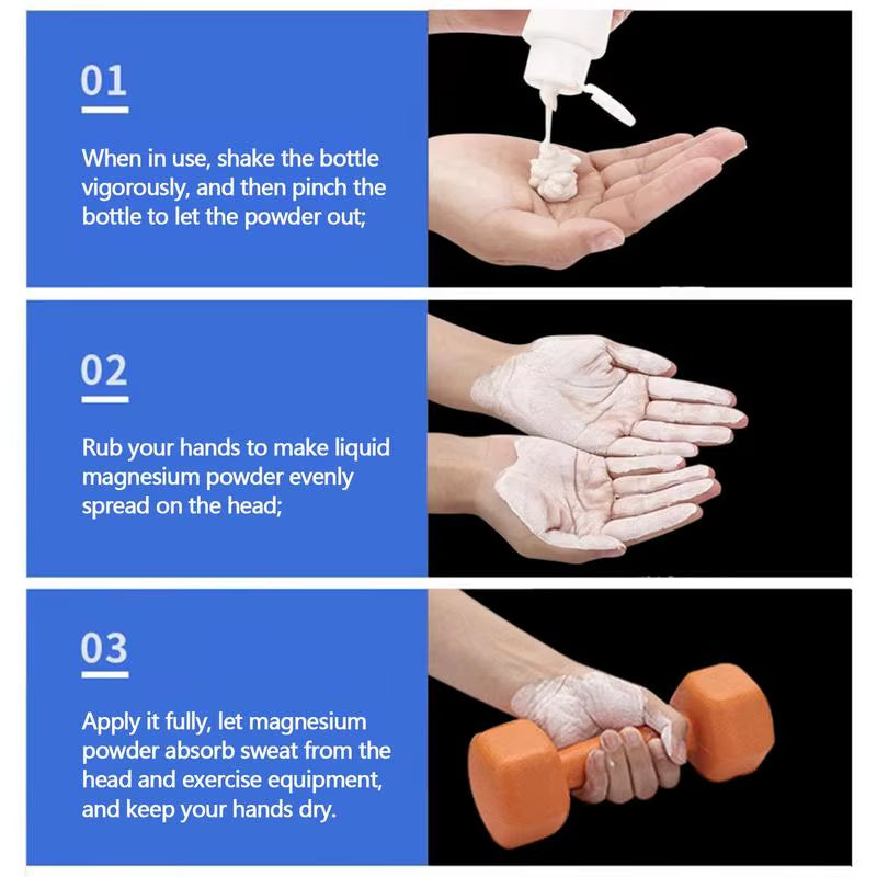 Fitness Anti-Slip Powder Lifting anti Slip Cream Grip Chalk Sports Magnesium Powder Liquid Sport Powder for Rock Climbing Tennis