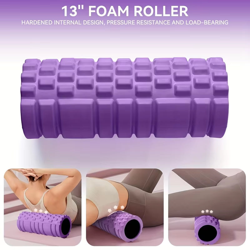 Foam Axis Column 30Cm Crescent Hollow Hammer Fitness Yoga Eva Foam Roller Yoga Stick Fitness Accessories