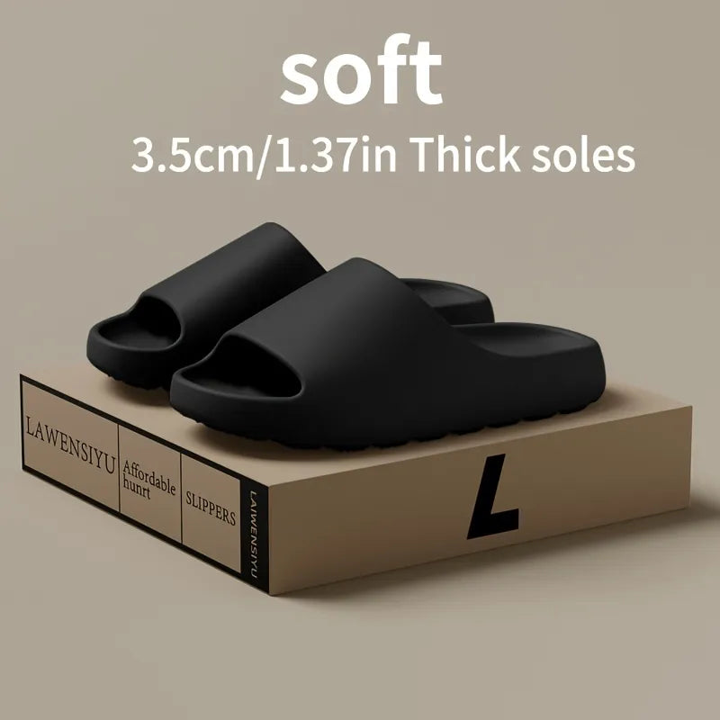 Cloud Slides That Feel Like Pillows – Unisex Soft Comfort Slides