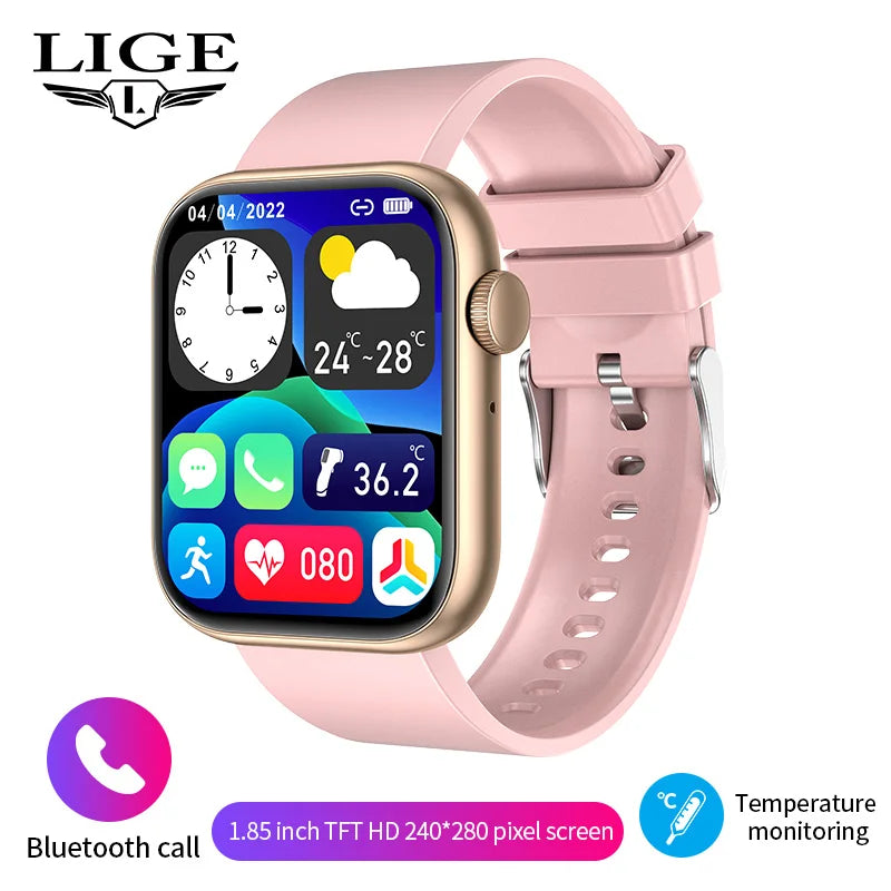 Smartwatch – Bluetooth Calling, Wireless Charging, Custom Face, Fitness Tracker for Men & Women