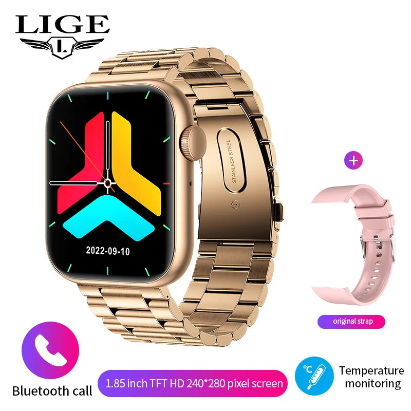 Smartwatch – Bluetooth Calling, Wireless Charging, Custom Face, Fitness Tracker for Men & Women