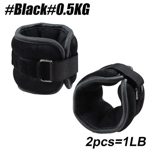 Adjustable Ankle & Wrist Weights – Neoprene Straps for Workouts, Cardio & Rehab (0.5kg/1kg Pair)