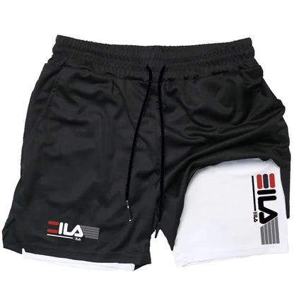 Men’s 2-in-1 Training Shorts – Quick-Dry Double-Layer Gym & Running Shorts with Phone Pocket (M–3XL)
