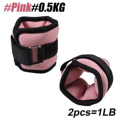 Adjustable Ankle & Wrist Weights – Neoprene Straps for Workouts, Cardio & Rehab (0.5kg/1kg Pair)