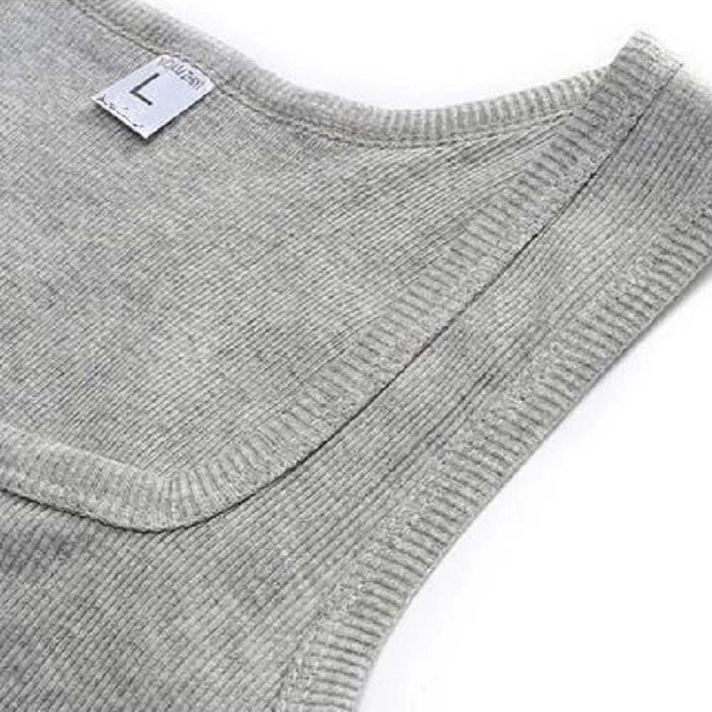 2020 Summer plus Size Men Clothing Tank Tops Black White Gray Singlets Sleeveless Fitness Men Vest Casual Bodybuilding Vest New